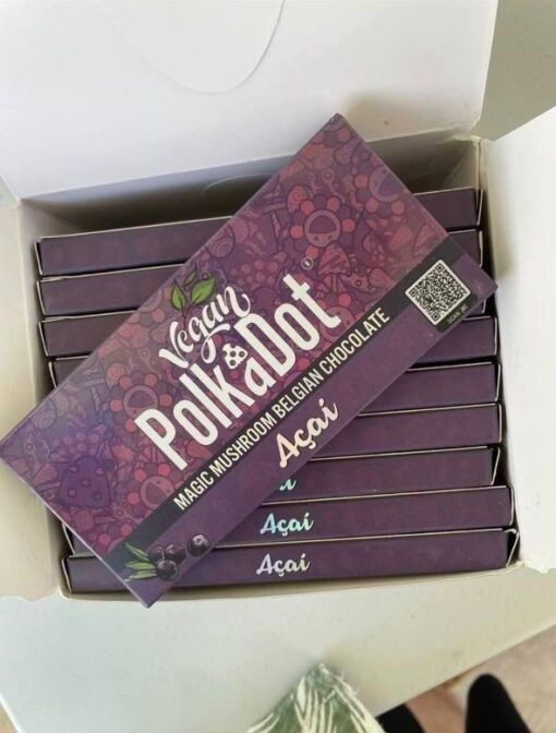 polka dot mushroom bars UK. you can buy the best polka dot chocolates or Polka Dot Acai from us.